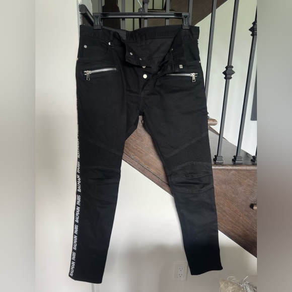 Balmain monogram slim fit jeans - Picture 3 of 11